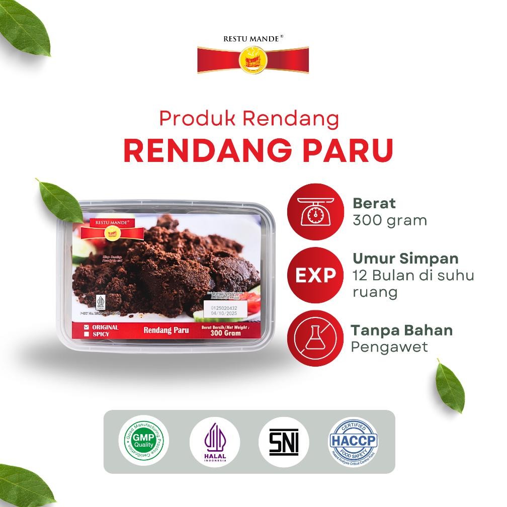 

Restu Mande Rendang Paru 300gr