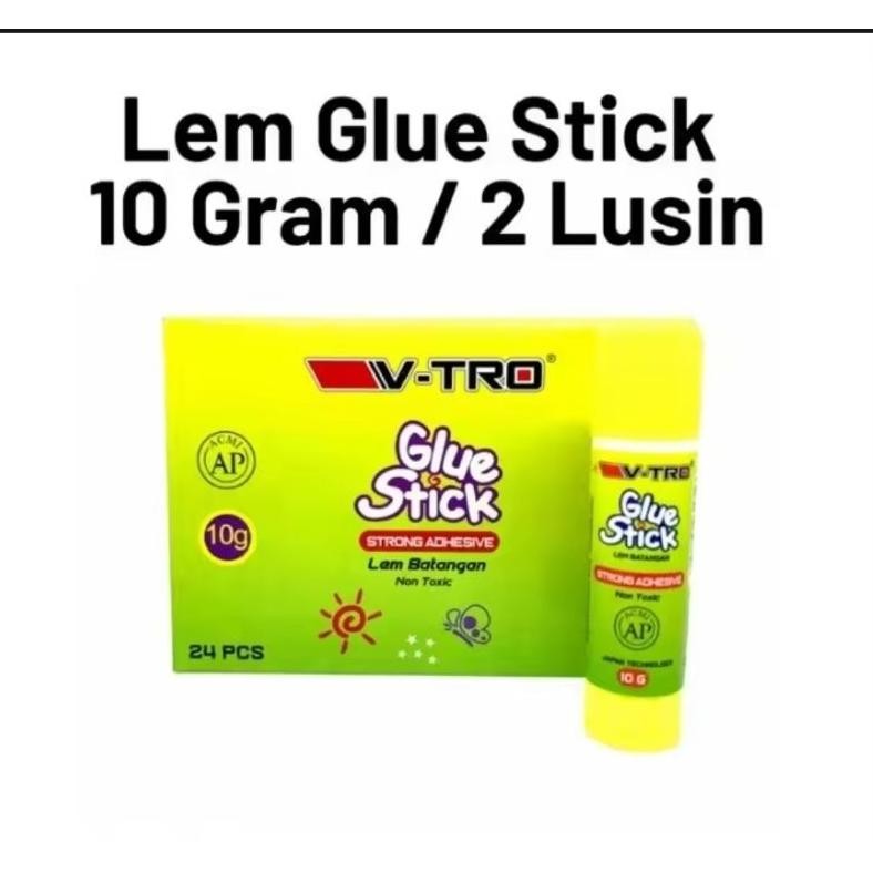 

GLUE STICK KUNING MERK VTRO-LEM STICK KERTAS YELLOW 24PCS