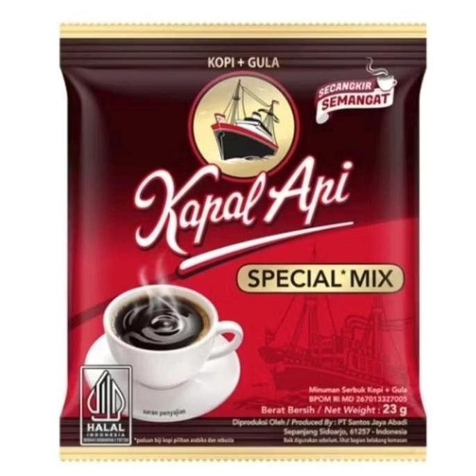 

baru kopi kapal api special mix 3 renteng isi 30 sachet - kopi instan robusta
