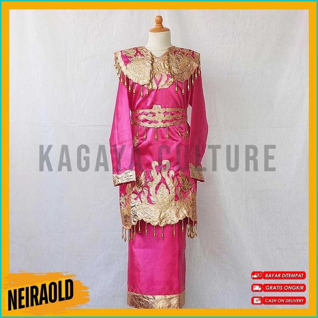 Baju Adat Minang Bordir Cewek Smp Rok Lilit - Baju Tari Bordir Adat Minang Smp - Baju Karnaval Adat 