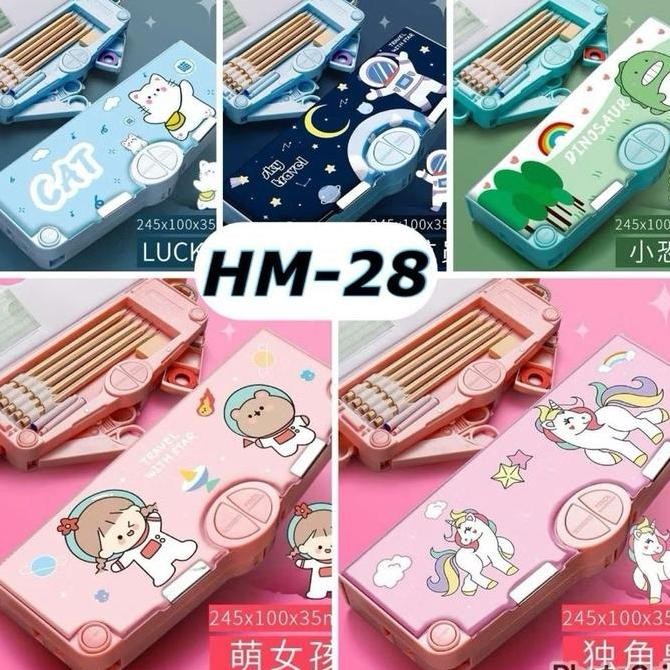 

Baru Kotak Pensil Anak Kartun 2 Lapis + Rautan | Tempat Pensil Plastik Multifungsi Laki & Perempuan