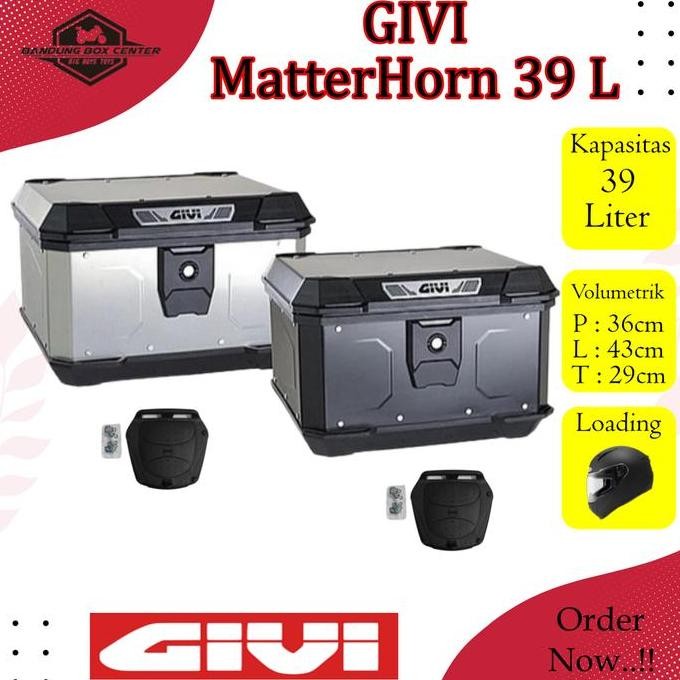 Box Givi Matterhorn 39 Liter Box Pannier Givi MTN 39 L Box Motor Almunium Givi Matterhorn Box Motor 