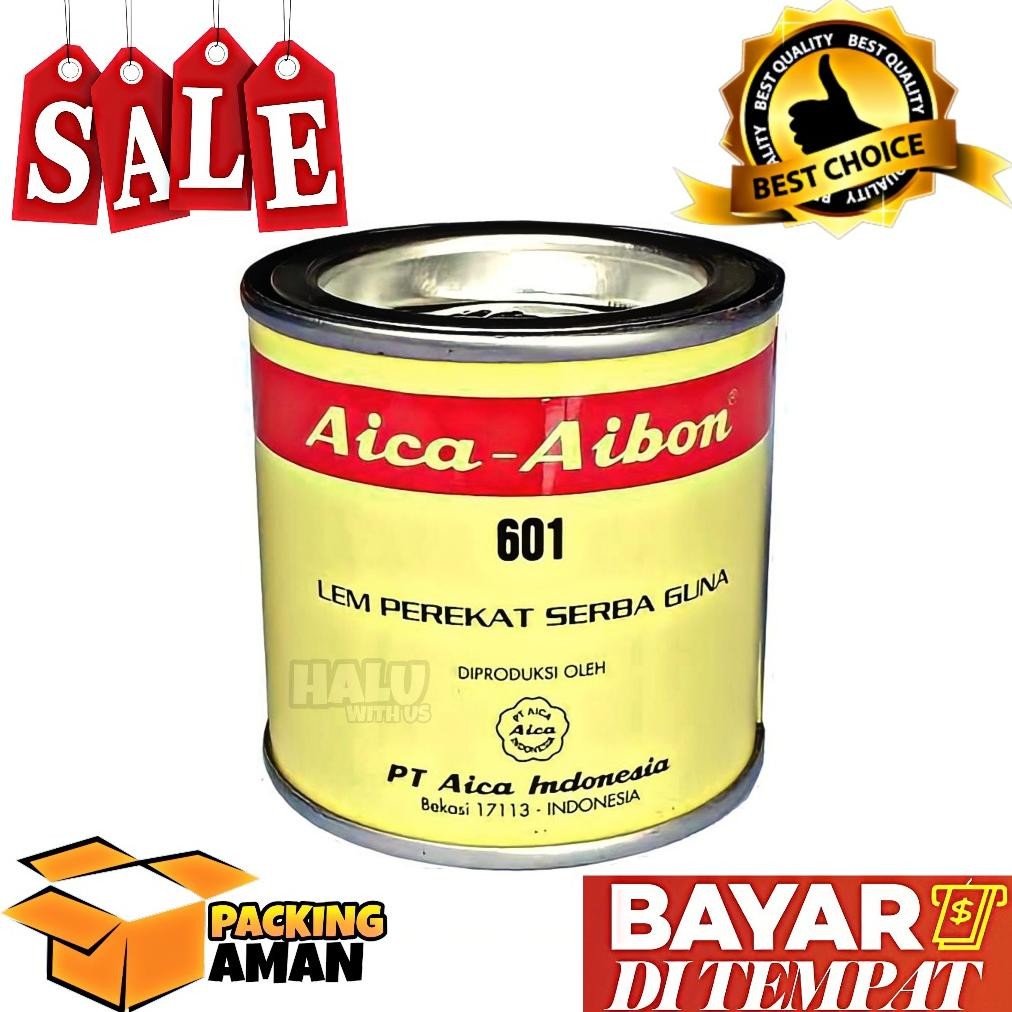 

(BISA COD) PROMO 1 Pcs Lem Aica Aibon Kaleng 70 Gram / Lem Aibon 601 / Perekat Serbaguna Asli Murah