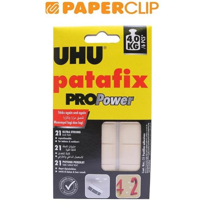 

Produk Baru!! LEM UHU Patafix Propower 140790 Lem Tempel Kuat Bebas Noda