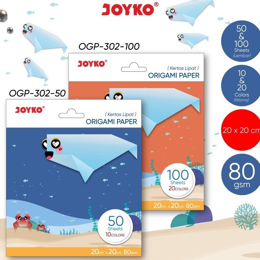 

Kertas Gami Kertas Lipat Seni Joyko Ogp302 20 X 20 Cm