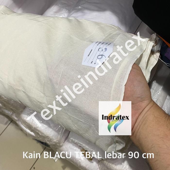 ( Per 1 Roll ) Kain Belacu Blacu Tebal Rollan Lebar 90 Cm Warna Putih Beras Bahan Craft Kerajinan Ta