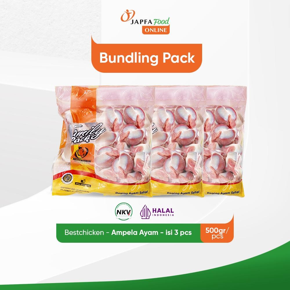 

Bestchicken Bundling Hemat Ampela Ayam Bersih 500gr - Isi 3 pack