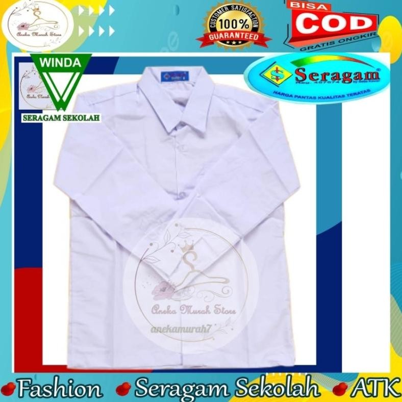 ''Terlaris" Seragam Sekolah Baju Lengan Panjang Ukuran 7 Sampai 20 Merek Seragam Dan Winda Seragam M