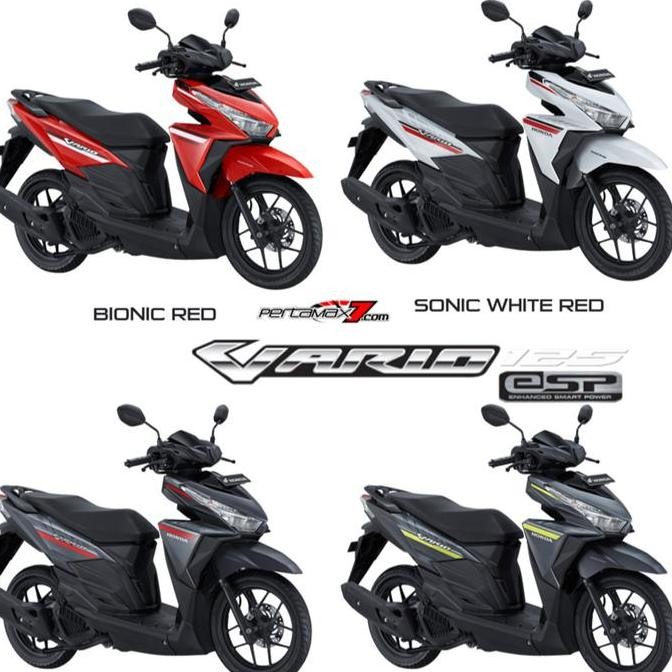READY STRIPING MOTOR / STIKER BODY VARIO 125 ESP ISS 2017, WARNA MERAH. MOTORCYCLE
