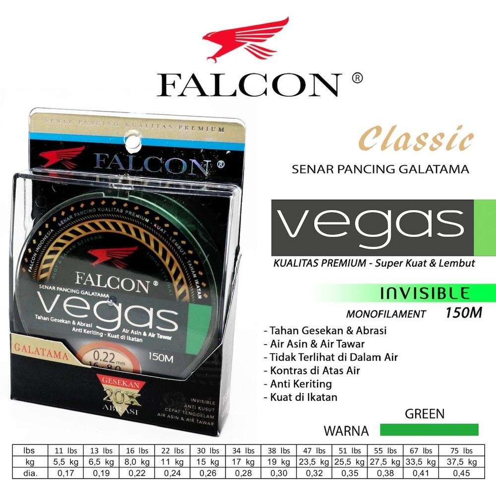 Senar Pancing Falcon VEGAS 150 Meter