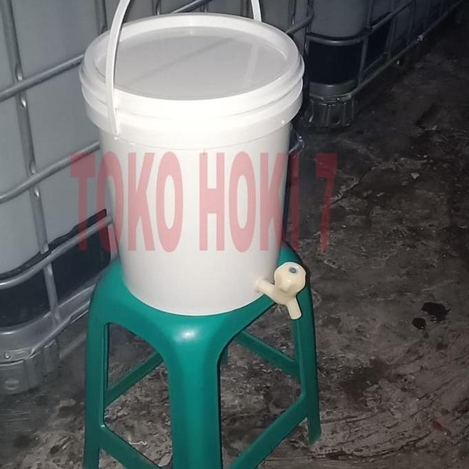 BARU EMBER KRAN CUCI TANGAN 25 LITER TEMPAT AIR PORTABLE DENGAN KERAN