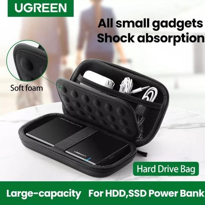 Ugreen Case Storage Hardisk Powerbank - Ugreen Hard Case Eva Gadget