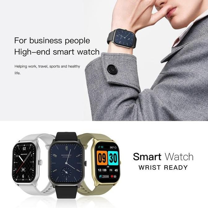 Simbojoy Smartwatch ZL77J 2.01" Full Screen Fitness Tracker 230mA Bluetooth Call Waterproof Multi-Sp