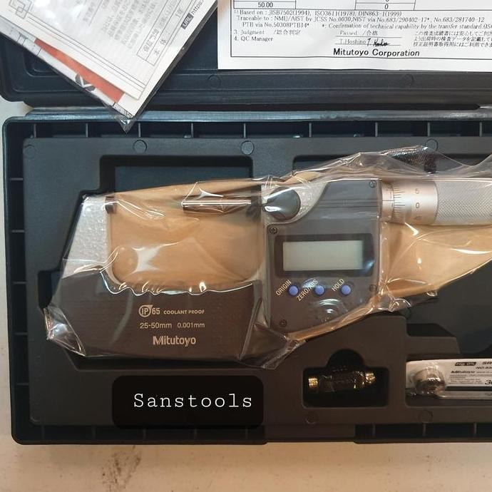 Mitutoyo 293-231-30 Digital micrometer 25-50mm Japan asli mikrometer