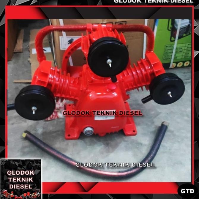 KEPALA KOMPRESOR 2 HP / BARE COMPRESSOR HEADPUMP AIR COMPRESSOR 2 HP