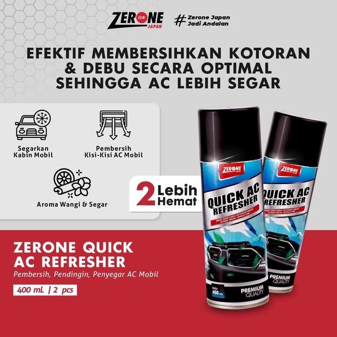 Zerone Japan Quick Ac Refresher - Pembersih & Pengharum Ac Mobil Original