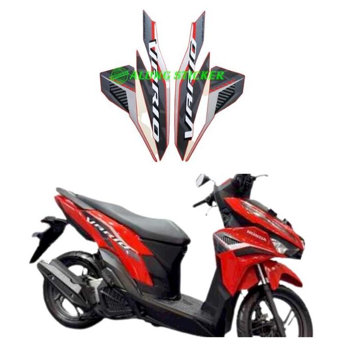 READY STOCK STIKER STRIPING LIS LES BODY MOTOR HONDA VARIO 125 2022 WARNA MERAH