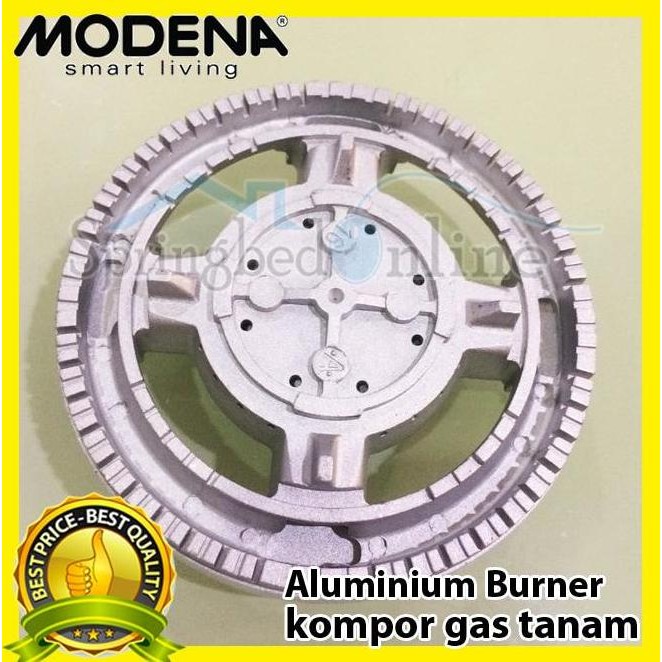 Aluminium Burner Sparepart Aksesoris Kompor Gas Tanam Modena