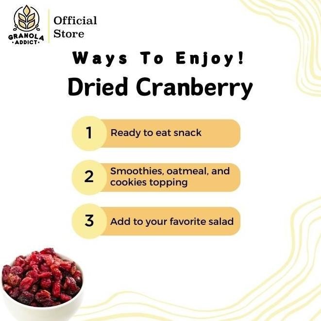 

Terlaris | Terbaru | Best Seller | Termurah Buah Dried Cranberry / Cranberries Kering 500G Original | High Quality | Berkualitas