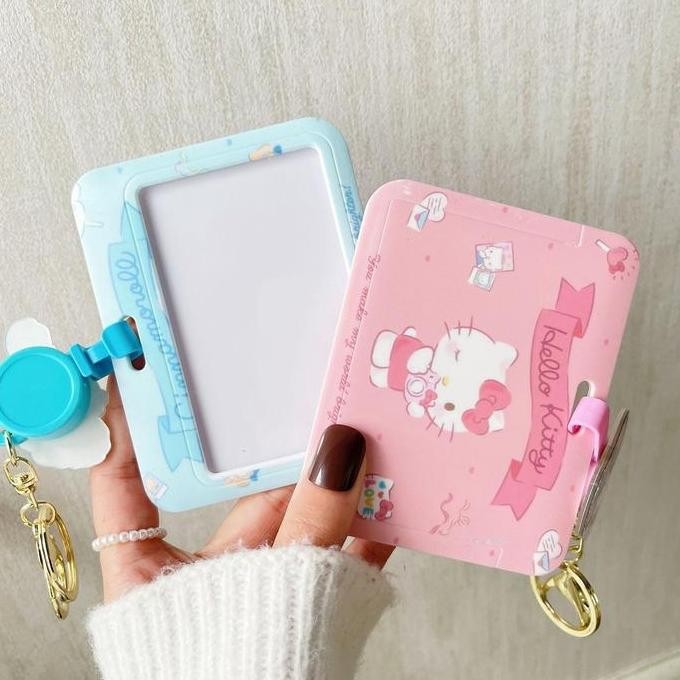 

New Name Tag ID Card Badge Reel Holder / Gantungan Wadah Kartu Cute Sanrio