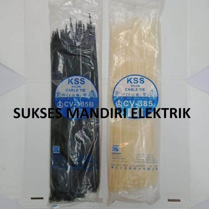 

New Kabel Ties KSS CV-385 (Putih/Hitam)