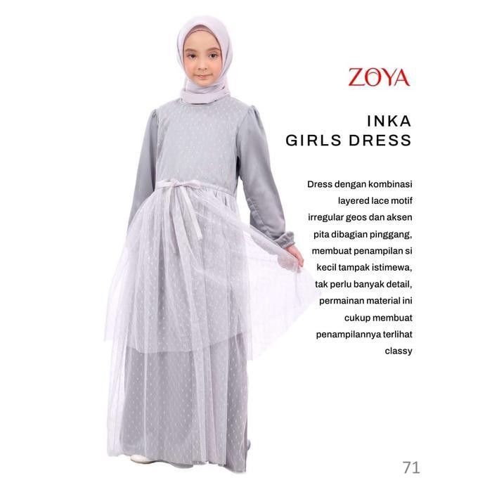 RHS Gamis Wanita Terbaru Zoya Itara Dress & Inka Girls Dress
