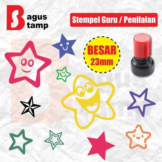 

New Stempel Guru Bintang [BESAR] Star Teacher Stamp Penilaian Rewards