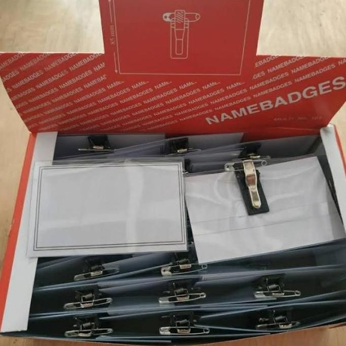 

New Name tag ID card multy namebadges no 101 ukuran 6x9 cm isi 50 pcs