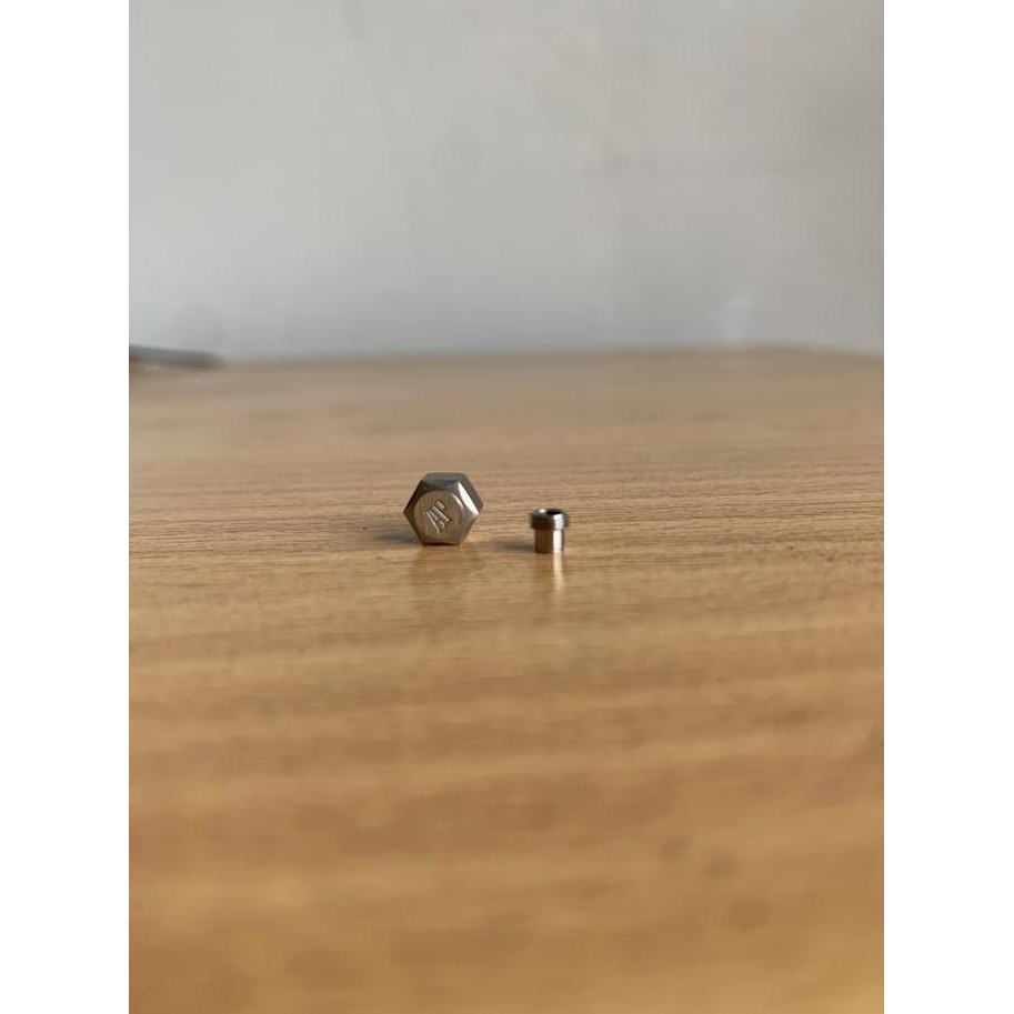 Baru KNOP CROWN STEM AS DRAT JAM TANGAN LOGO AP SILVER