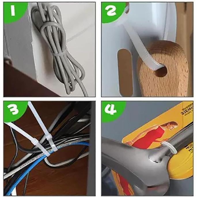 

New HZ Cable Ties 4,8 x 500 mm Black and White