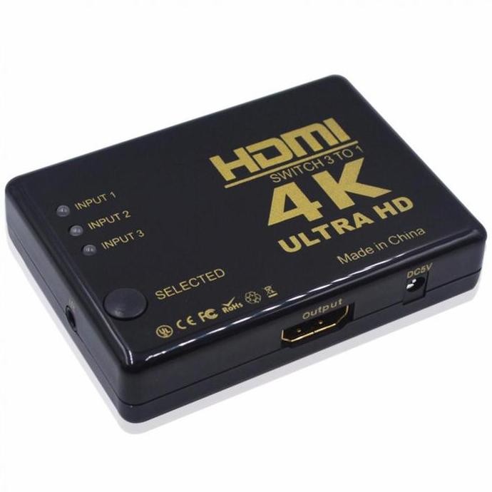 Alat Adaptor Kabel HDMI Switch Splitter To Ke TV PC DVD PS 2 3 4 murah