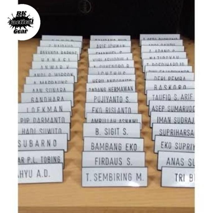 

New Name tag / Papan nama Purnawirawan / papan nama Dada Putih