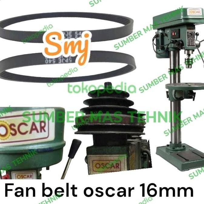 Murah (1) Vanbelt bor 16mm fan belt bor duduk oscar16mm tali kipas motor oscar sumbermte Murah