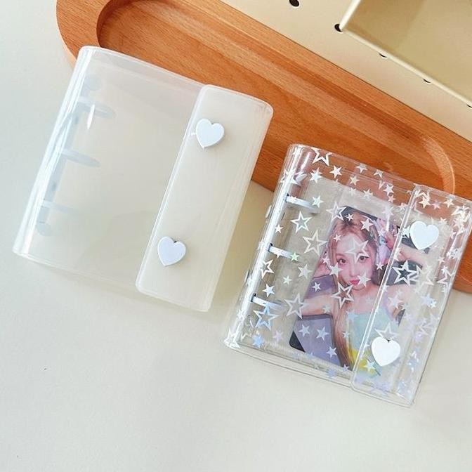 

New Binder mini 3 ring journal scrapbook diary binder photocard kpop notebook