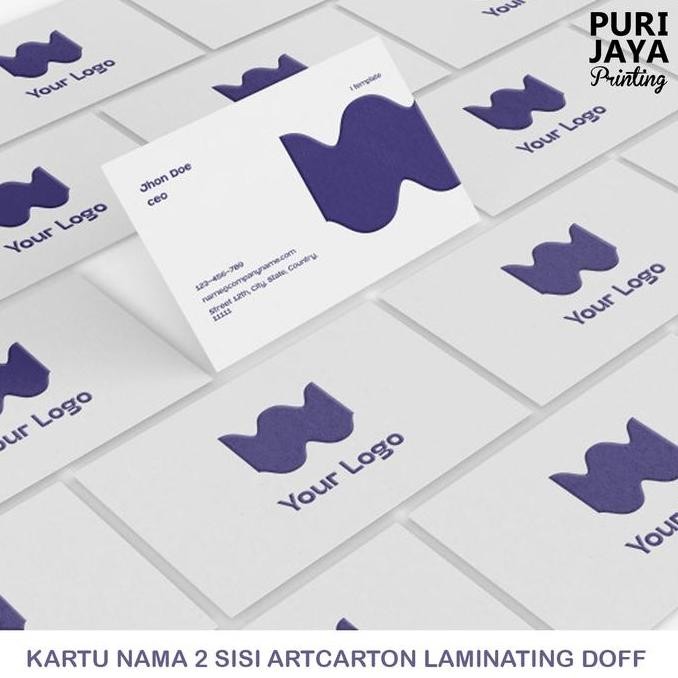 

New KARTU NAMA / NAMECARD CETAK 2 SISI LAMINATING DOFF