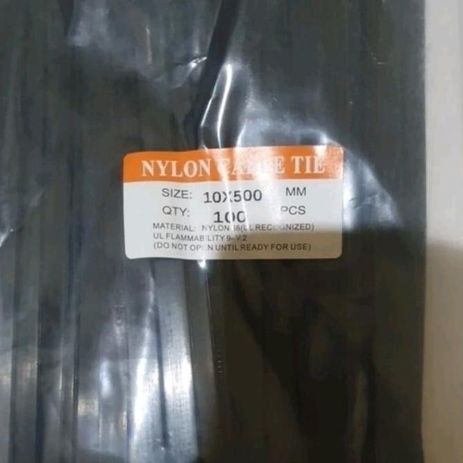 

New Kabel Ties Nylon Cable Tie 10 X 500mm ( Lebar 1cm X Panjang 50cm )