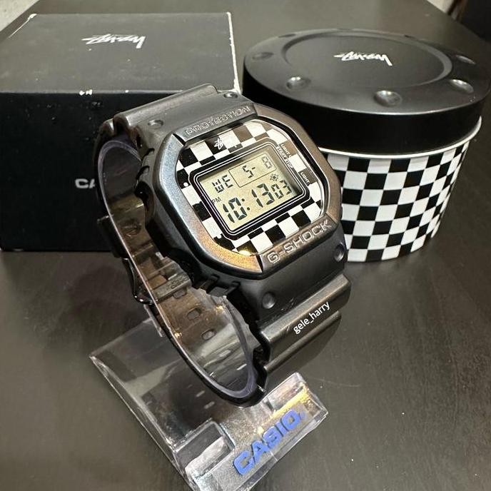 Baru Casio Gshock Stussy Checker Board DW 5600VT-1 Like New