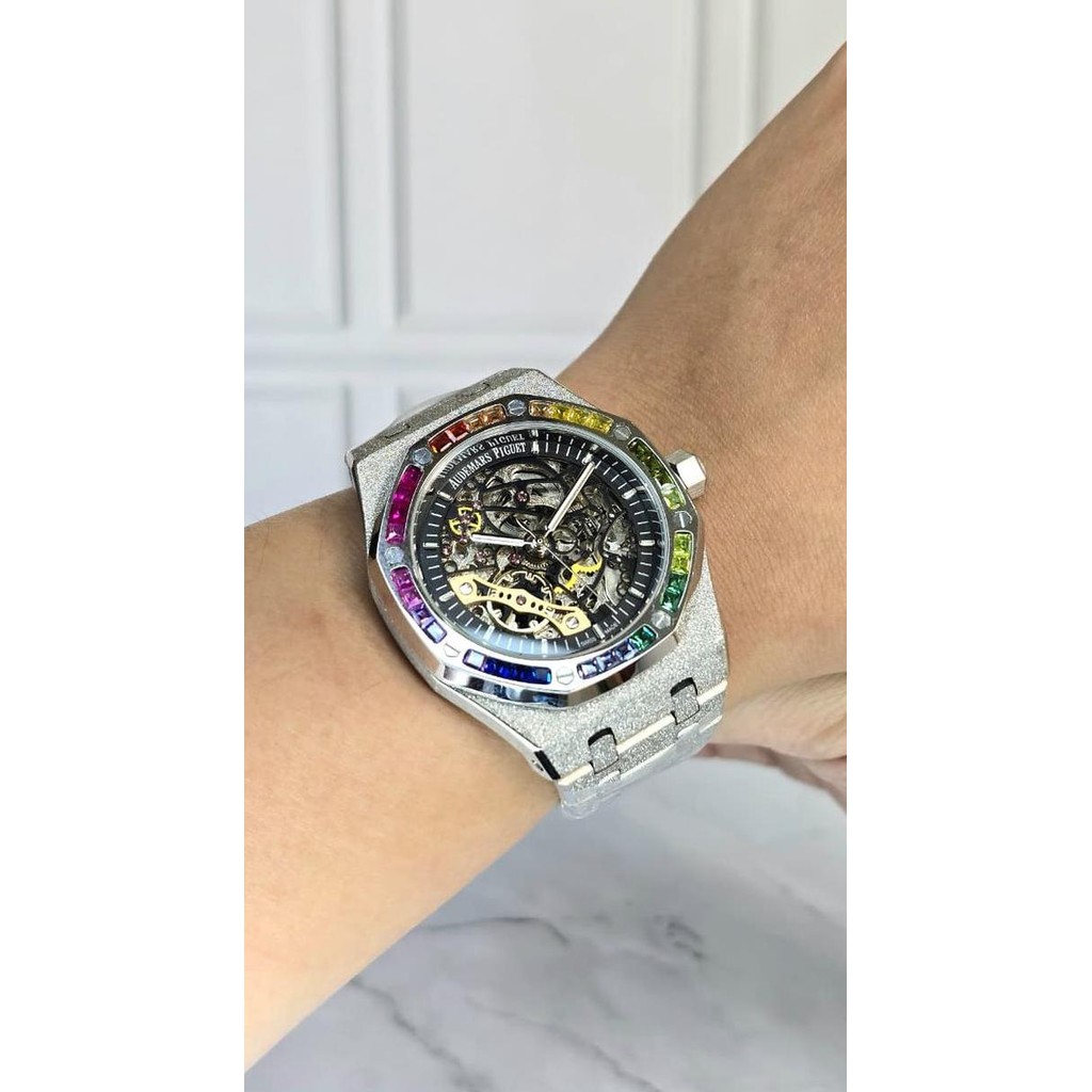 

Baru A Piguet Frosted With Rainbow Baguet Cuts Diamond