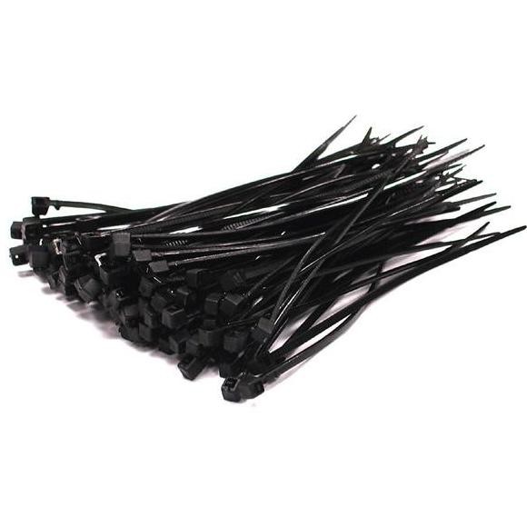 

New KABEL TIES HITAM 20 CM ISI 100 PCS PER PACK / BLACK TIES CABLE