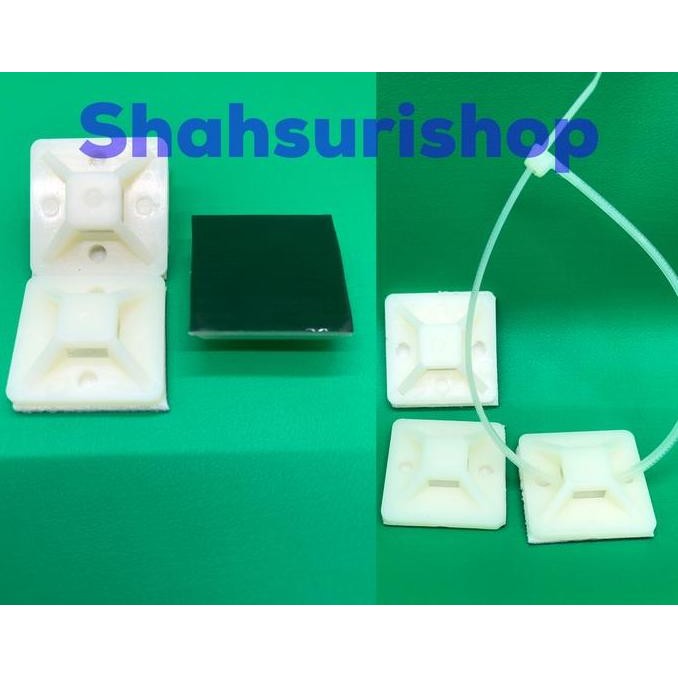 

New TIE MOUNT 20X20 mm MERK MASKO PREMIUM QUALITY PEREKAT KABEL TIES