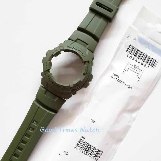 Baru PAKET STRAP BEZEL G-SHOCK G-100CU-3 G 100CU G 100 Casio Original