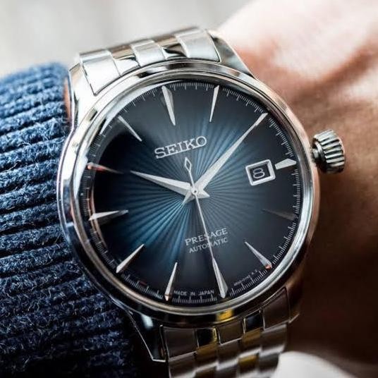 Baru Seiko PRESAGE Automatic Blue Gradation Moon SRPB41J1 Origina