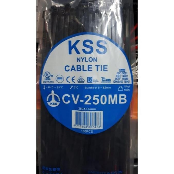 

New Kabel Ties KSS Nylon CV-250 / 250x3.6mm [100pcs]