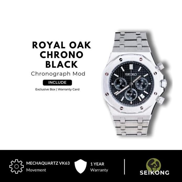 Baru Seiko Oak Chronograph Black