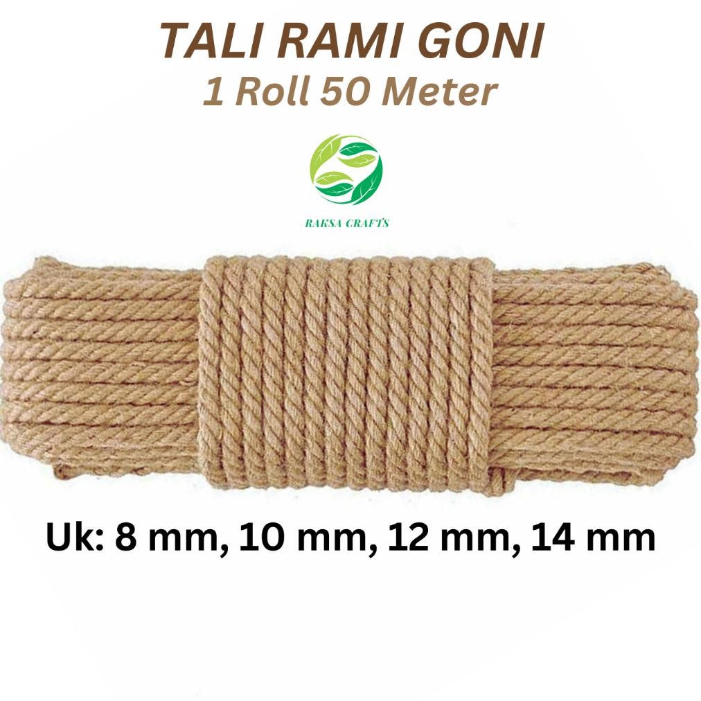 

Rd1- Tali Goni/ Tali Rami 50 Meteran (1 Roll) 8Mm, 10Mm, 12Mm, 14Mm Termurah | Tali Rami | Tali Souvenir | Tali Undangan | Tali Garukan Kucing