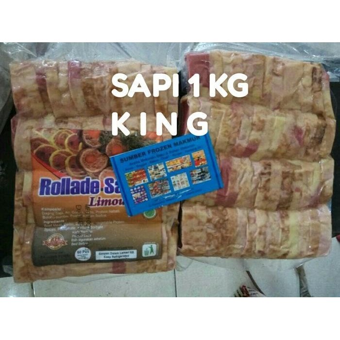 

DMS rollade sapi 1kg king food kemasan besar. sumber frozen makmur