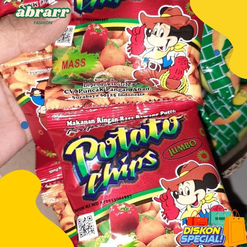 

(1 Dus) Potato Chips/Golden Chips 1 Dus 6 Renceng Diskon