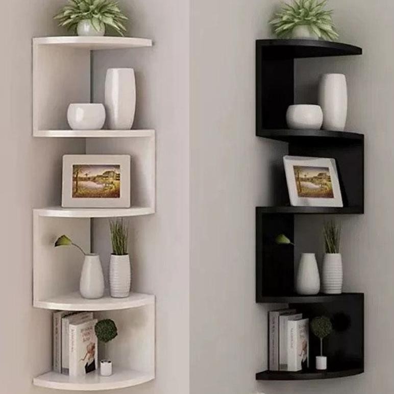 Rak Dinding Sudut Rak ruang tamu rak buku dinding sudut Rak Sudut dinding tempel ruang tamu