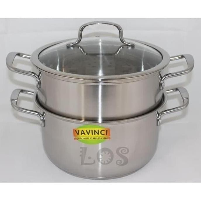 Steamer Susun 2 Vavinci 26Cm - Panci Kukusan Susun 2