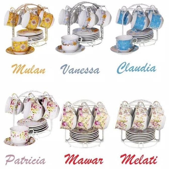 Tea Set Vicenza Cangkir Mewah Ba671